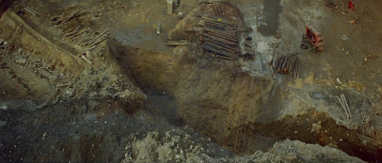 South Shore Trench immediately after blast in 1965.